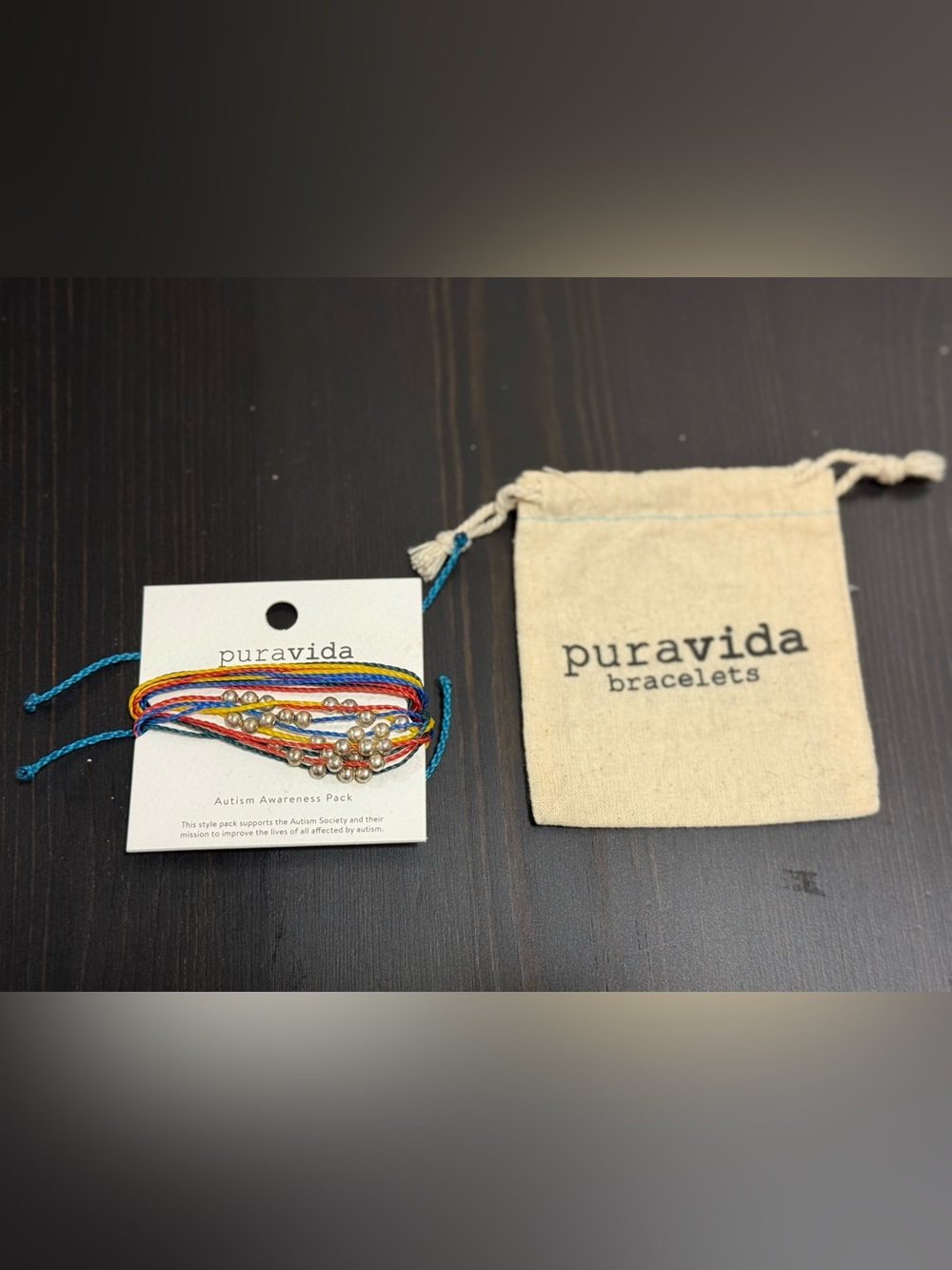 Pura Vida Autism Awareness Multi-Color Bracelet Pack. New